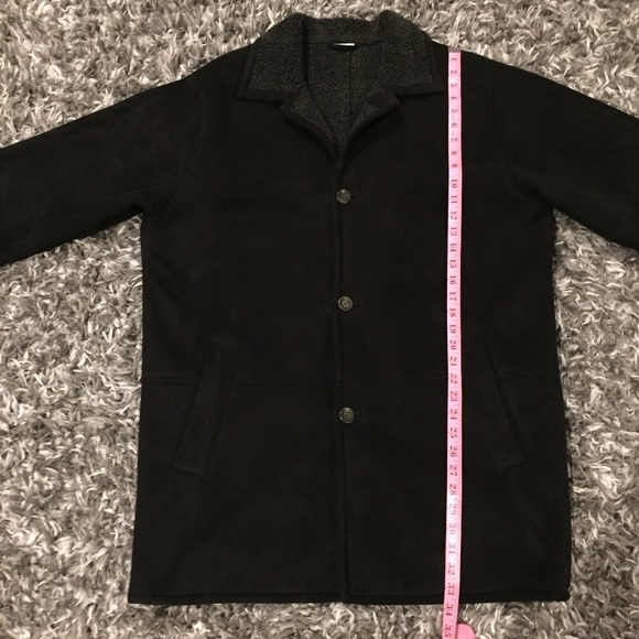 Firethorn Silver Men’s Suede Dress Coat - Picture 13 of 13